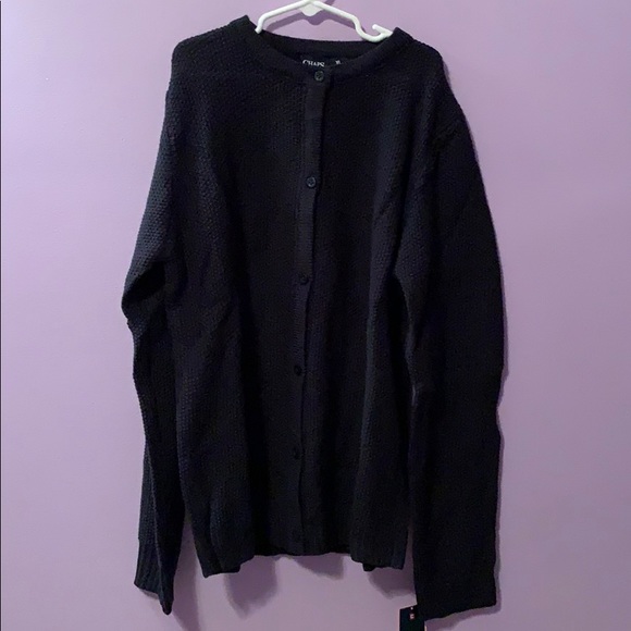 Chaps Tops - Navy blue button up sweater Chaps Tops - Navy blue button up sweater